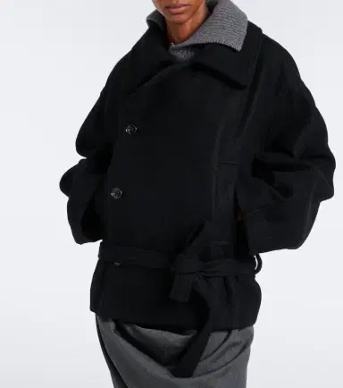 Lemaire Double-breasted alpaca and wool coat | Thumbnail 3