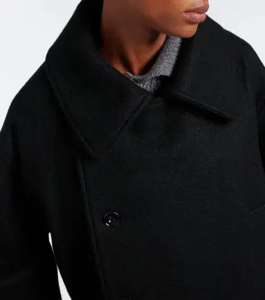 Lemaire Double-breasted alpaca and wool coat | Thumbnail 4