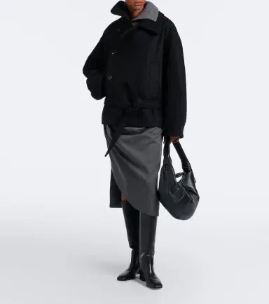 Lemaire Double-breasted alpaca and wool coat | Thumbnail 6