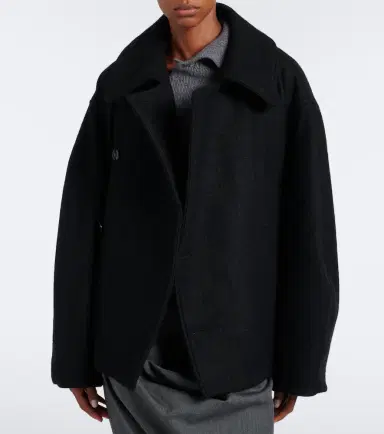 Lemaire Double-breasted alpaca and wool coat | Thumbnail 7
