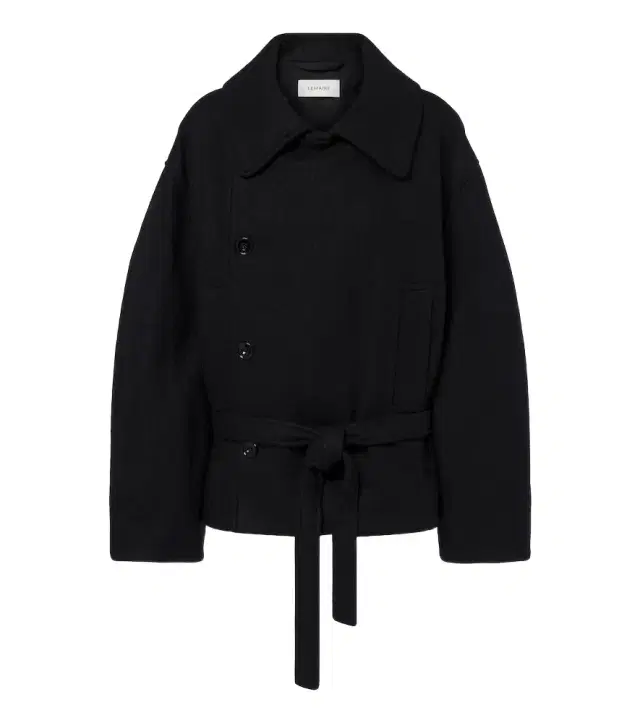 Lemaire Double-breasted alpaca and wool coat