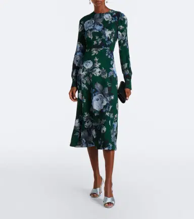 Erdem Floral crêpe midi dress | Thumbnail 3