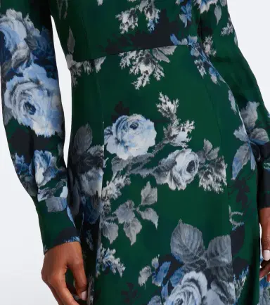 Erdem Floral crêpe midi dress | Thumbnail 4
