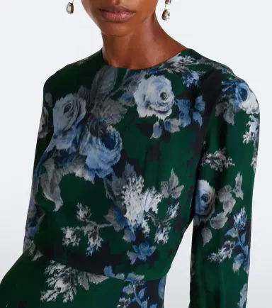 Erdem Floral crêpe midi dress | Thumbnail 5