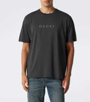 Gucci Logo cotton jersey T-shirt | Thumbnail 3