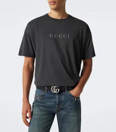 Gucci Logo cotton jersey T-shirt | Thumbnail 4