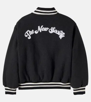 THE NEW SOCIETY Leo wool-blend varsity jacket | Thumbnail 2