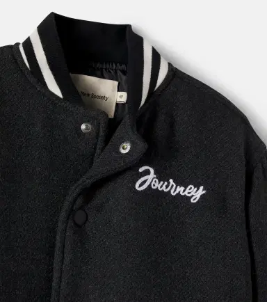 THE NEW SOCIETY Leo wool-blend varsity jacket | Thumbnail 3