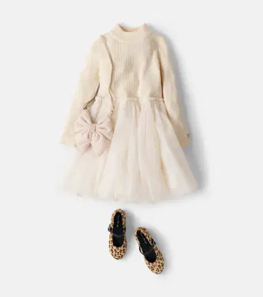 DONSJE Lotus wool and tulle dress | Thumbnail 4