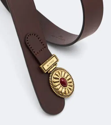 Etro Crystal-embellished leather belt | Thumbnail 2