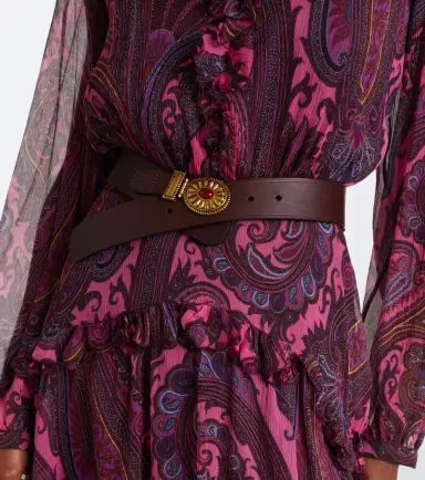 Etro Crystal-embellished leather belt | Thumbnail 3