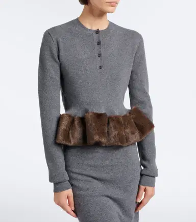 Stella McCartney Peplum wool-blend sweater | Thumbnail 5