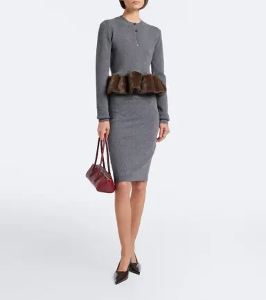 Stella McCartney Peplum wool-blend sweater | Thumbnail 6