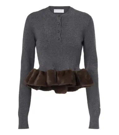 Stella McCartney Peplum wool-blend sweater | Thumbnail 1