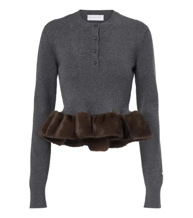 Stella McCartney Peplum wool-blend sweater