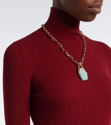 La DoubleJ Kells pleated turtleneck maxi dress | Thumbnail 3