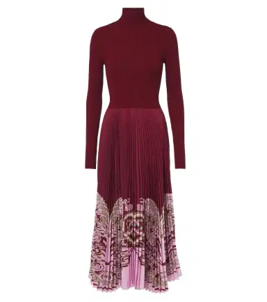La DoubleJ Kells pleated turtleneck maxi dress | Thumbnail 1