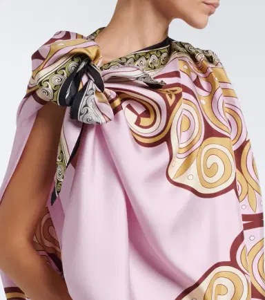 La DoubleJ Kells printed silk twill top | Thumbnail 6