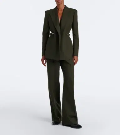 Gabriela Hearst Norman virgin wool wide-leg pants | Thumbnail 5