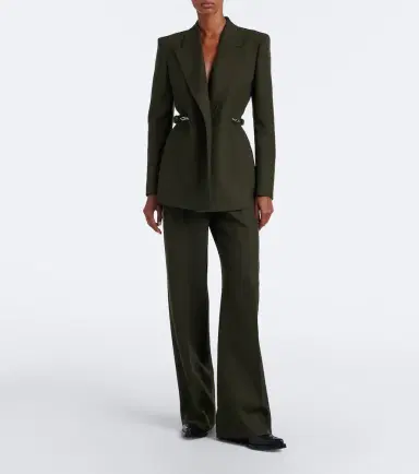 Gabriela Hearst Epona chain-detail virgin wool blazer | Thumbnail 6