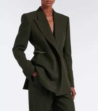 Gabriela Hearst Epona chain-detail virgin wool blazer | Thumbnail 7