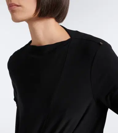Sportmax Asymmetric gathered jersey minidress | Thumbnail 4 Sportmax Asymmetric gathered jersey minidress | Thumbnail 4