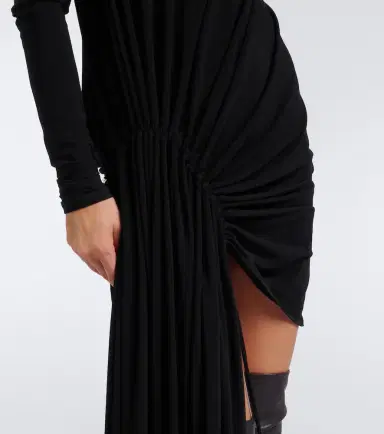 Sportmax Asymmetric gathered jersey minidress | Thumbnail 5 Sportmax Asymmetric gathered jersey minidress | Thumbnail 5