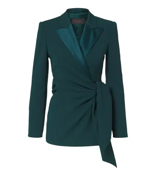 Max Mara Elegante cady wrap blazer