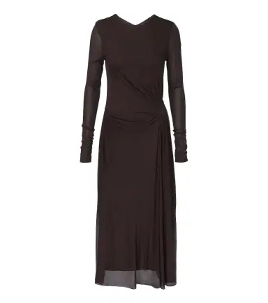 Max Mara Elegante gathered crêpe jersey midi dress | Thumbnail 1