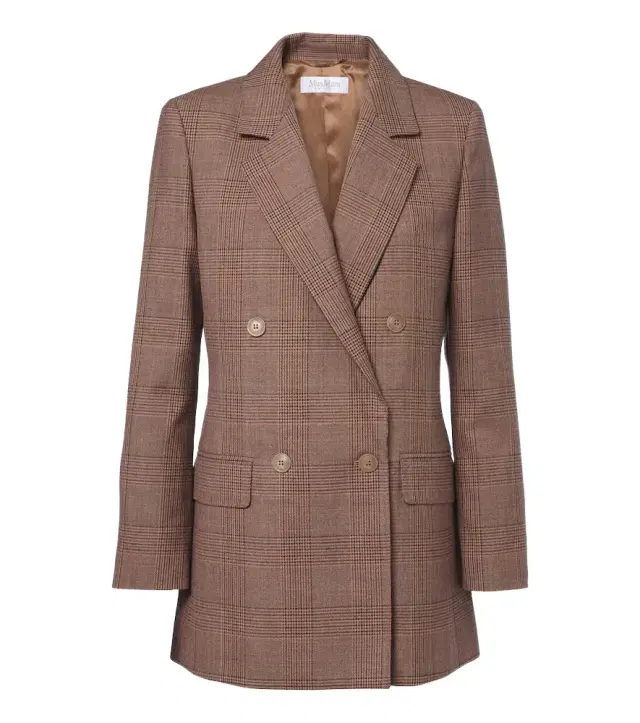 Max Mara Double-breasted virgin wool blazer