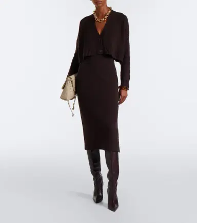 Max Mara Cropped wool and cashmere cardigan | Thumbnail 5