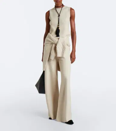 Max Mara Wool and cashmere wide-leg pants | Thumbnail 6