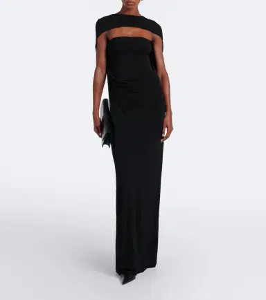 Sportmax Draped jersey maxi dress | Thumbnail 3 Sportmax Draped jersey maxi dress | Thumbnail 3