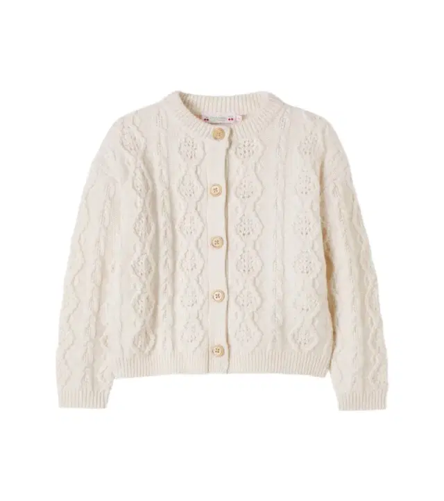 Bonpoint Marella cable-knit wool cardigan