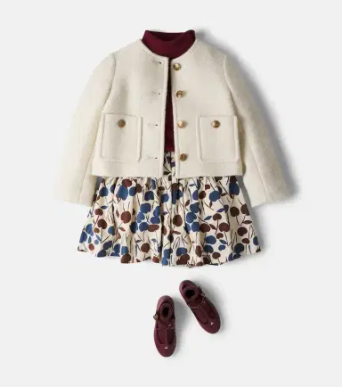 Bonpoint Suzon pleated printed cotton skirt | Thumbnail 2