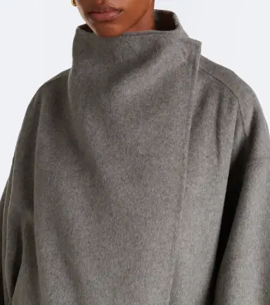 The Frankie Shop Leroy reversible wool-blend wrap coat | Thumbnail 6