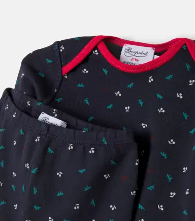 Bonpoint x Maison Kitsuné printed cotton T-shirt and pants set | Thumbnail 4