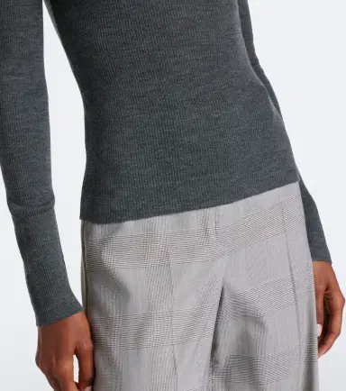 Max Mara Ribbed-knit virgin wool sweater | Thumbnail 4