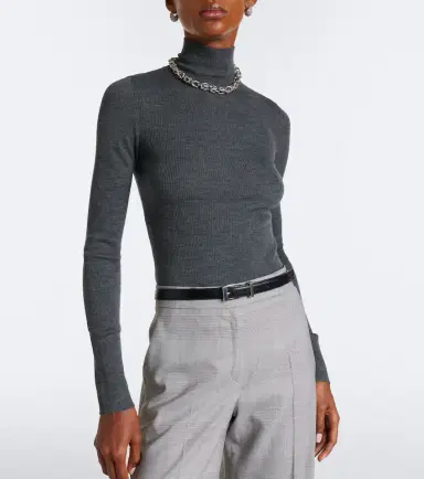 Max Mara Ribbed-knit virgin wool sweater | Thumbnail 5