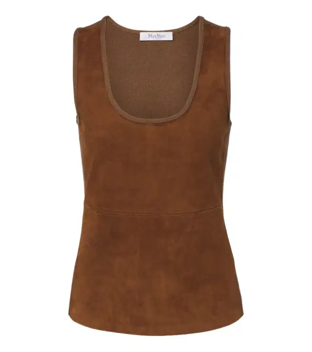 Max Mara Wool and cashmere-paneled suede top