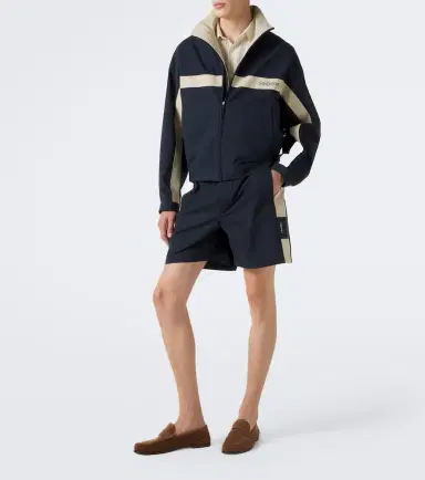 Saint Laurent Cassandre cotton canvas shorts | Thumbnail 2