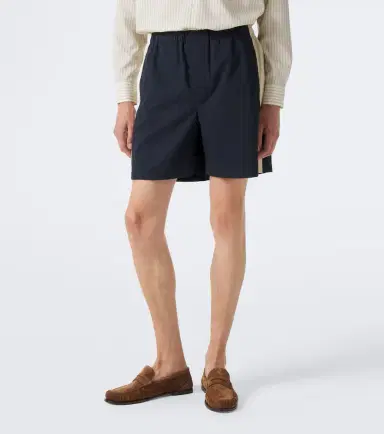 Saint Laurent Cassandre cotton canvas shorts | Thumbnail 3