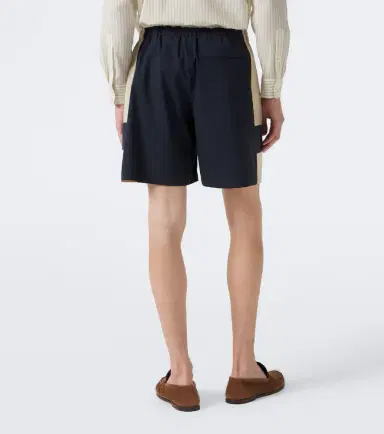 Saint Laurent Cassandre cotton canvas shorts | Thumbnail 4