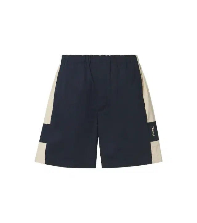 Saint Laurent Cassandre cotton canvas shorts