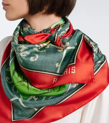 ALÉMAIS Alémais Ace printed silk scarf | Thumbnail 4 ALÉMAIS Alémais Ace printed silk scarf | Thumbnail 4