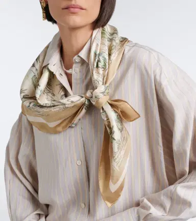 ALÉMAIS Alémais Scout printed silk scarf | Thumbnail 4