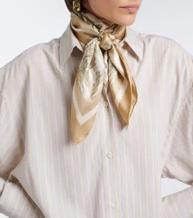 ALÉMAIS Alémais Scout printed silk scarf | Thumbnail 5