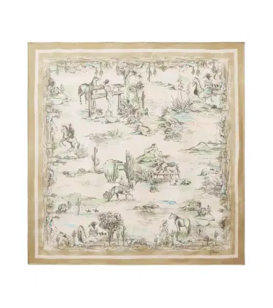 ALÉMAIS Alémais Scout printed silk scarf | Thumbnail 1