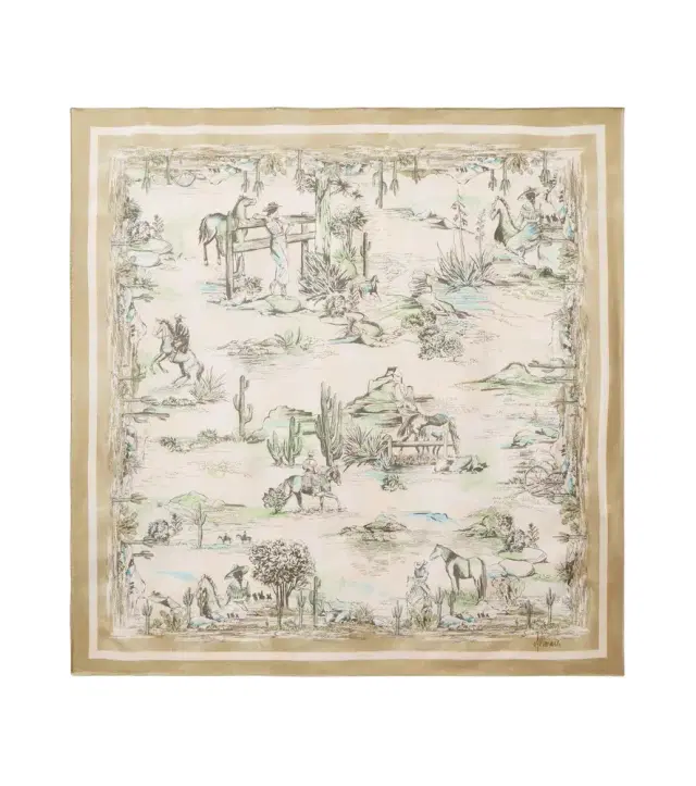 ALÉMAIS Alémais Scout printed silk scarf