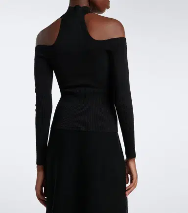 Simkhai Lila off-shoulder ribbed-knit top | Thumbnail 4